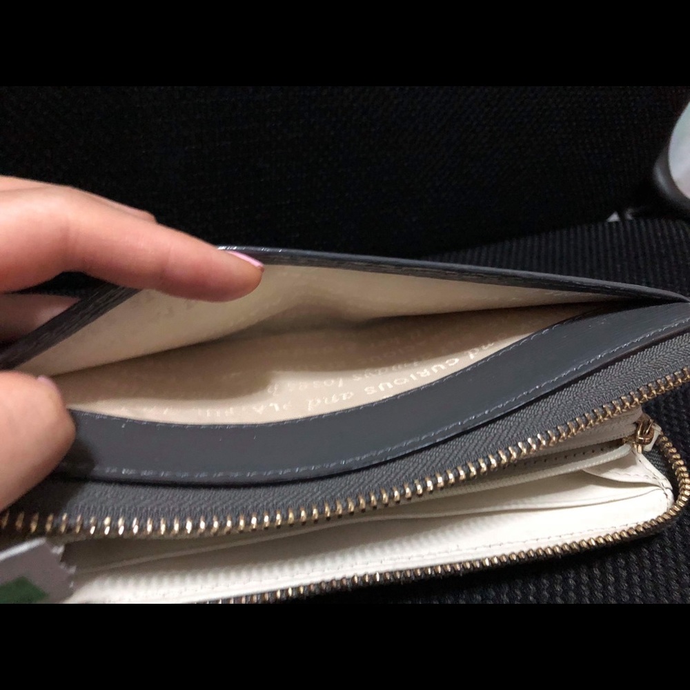 Kate Spade Grey Ribbon Wallet - Picture 4 of 8